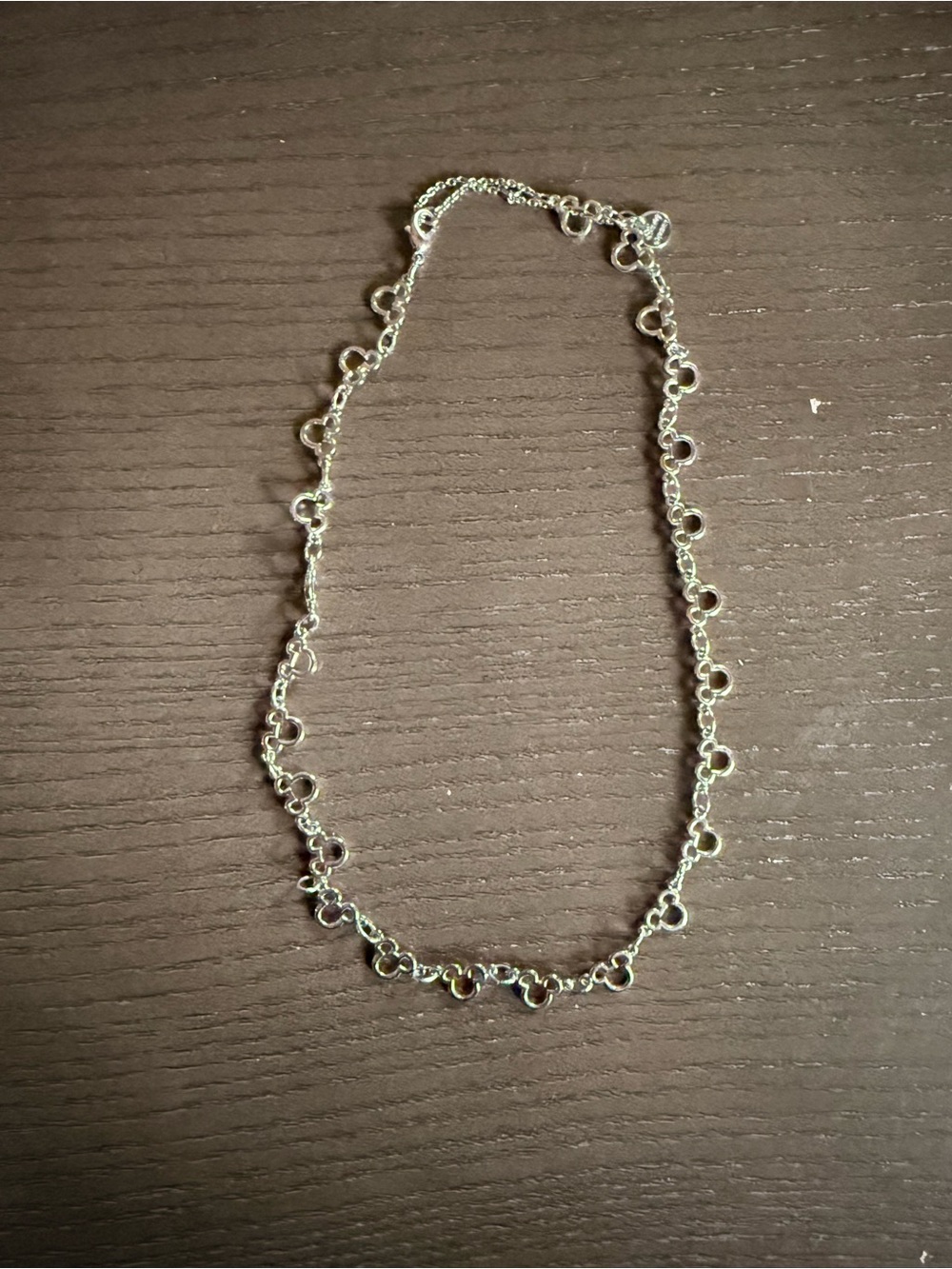 Pura Vida Mickey Silhouette Choker Style Necklace